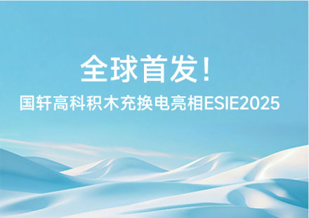 全球首發(fā)！國軒高科積木充換電亮相ESIE2025